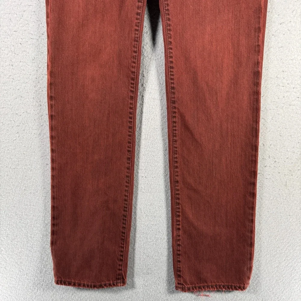 Adriano Goldschmied The‎ Teddy Boy Jeans Womens 28 Red Dark Wash Straight Denim